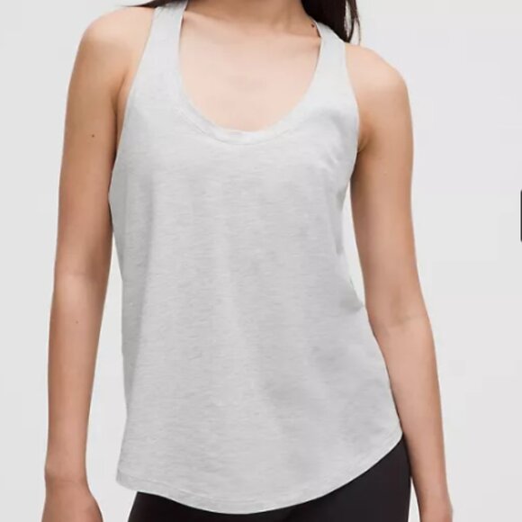 Lululemon Love Tank in Heathered Core Ultra Light Grey, Size 6 - Picture 1 of 8